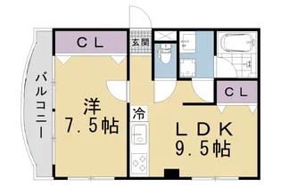 ダイヤ河原町【302号室】の間取り