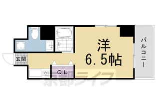 プレジール西院【6階】の間取り