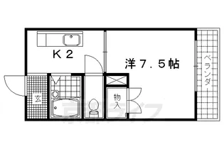 アベニュー千鶴【408号室】の間取り