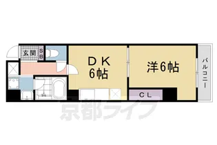 Caldo Pino【201号室】の間取り