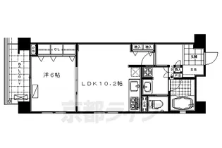リーガル京都東本願寺前【3階】の間取り