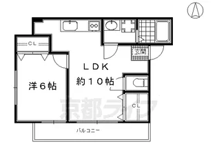 京都府京都市下京区柳町【マンション】の間取り