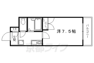 京都府京都市下京区七条通新町西入夷之町【マンション】の間取り