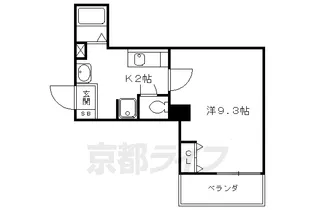 casa verde高辻【4階】の間取り