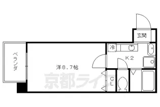 casa verde高辻【503号室】の間取り
