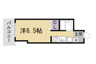 Gloire烏丸五条【6階】の間取り