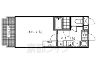 ヴィラソレイユ【4階】の間取り