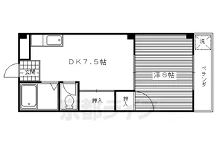 ハイツT&Y【401号室】の間取り