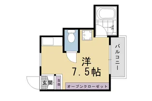 グリーン馬町【406号室】の間取り