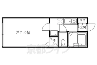 アーバンス東山【103号室】の間取り