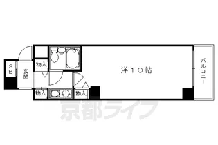 プレジャーコート【0304号室】の間取り