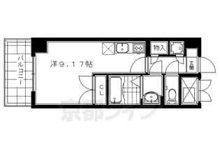 ファミネス上殿田【402号室】の間取り
