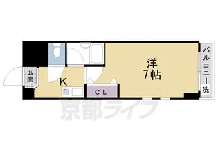 ヴィラ東海15号館【405号室】の間取り