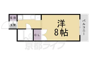 Mercurio Kioto【3階】の間取り