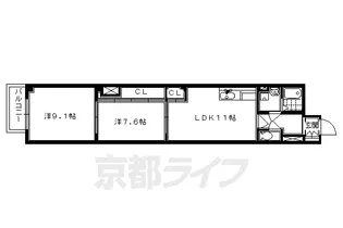 シャトル京都駅【1階】の間取り