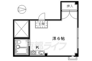 1Kの間取り画像