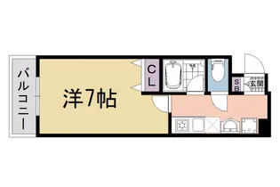 サンロイヤル五条【3階】の間取り