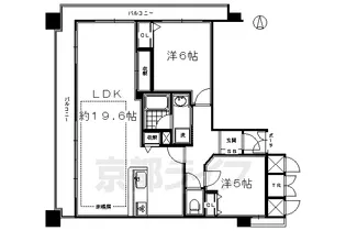 パデシオン京都駅北【4階】の間取り
