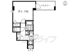 サムティ京都駅前【11階】の間取り