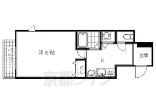 サムティ京都駅前【10階】の間取り