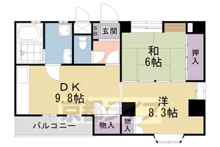 京都府京都市下京区柳町【マンション】の間取り