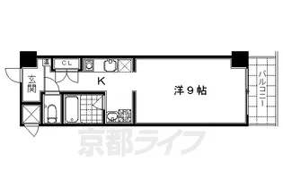 KIND(EN)Ⅲ 南館【642号室】の間取り