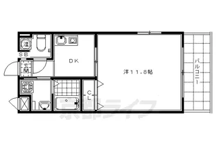 パレスコート【503号室】の間取り