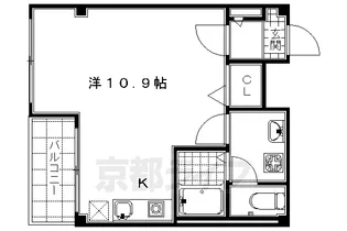 スターウィン烏丸七条【3階】の間取り
