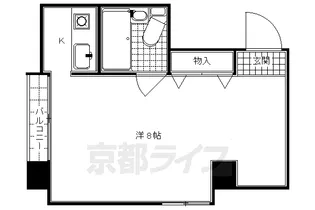 K・WARP【203号室】の間取り