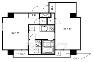 K・WARP【303号室】の間取り