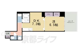 カーサ高辻【2階】の間取り