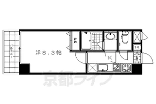 グラマシー京都【5階】の間取り
