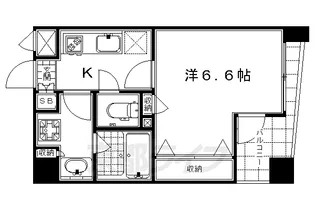 グラマシー京都【206号室】の間取り