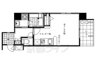 ベラジオ京都神泉苑【4階】の間取り