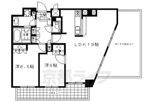 ベラジオ京都清水【507号室】の間取り