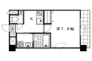 ベラジオ京都清水【2階】の間取り