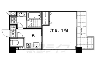 ベラジオ京都清水【1階】の間取り