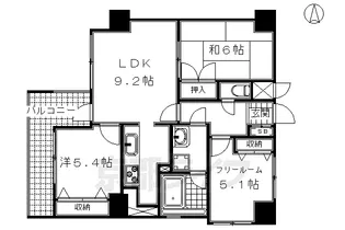 アパガーデンコート京都駅前【1103号室】の間取り