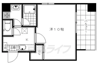 京都府京都市下京区観喜寺町【マンション】の間取り