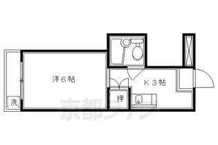 1Kの間取り画像