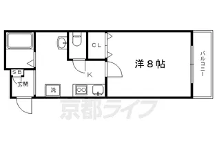 timur九条(ティムール九条)【601号室】の間取り