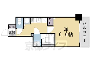 アスヴェル京都東寺前【7階】の間取り