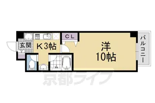 メディナ丹波口【7階】の間取り