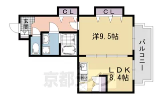メディナ丹波口【11階】の間取り