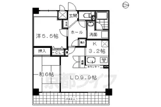 セントフローレンスパレス十条【907号室】の間取り