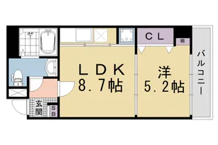 モア七条【2階】の間取り