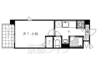 ヴェルキューブ石雲【1階】の間取り