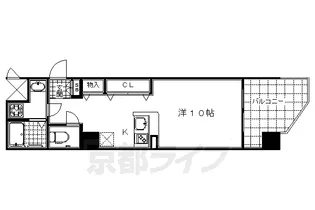 エステムコート京都駅前KOTO【6階】の間取り