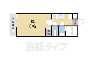 「フラッティ唐橋」【4階】の間取り