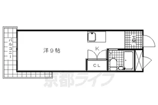 スカイハウスVOLVO【605号室】の間取り